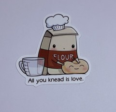 Cute Baking Flour Cooking Art Sticker School Motivation Kids Matte Decals Tc9