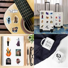 50pcs Throne of Glass Stickers for Teens Travel Case,Bookish Kindle Vinyl Sti…
