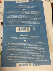 1 Sheet Mrs Grossmans Germany Stickers Travel Vacation Deutschland Castle Beer