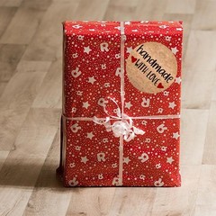 Vintage Kraft Handmade With Love Stickers – 1 Inch Self-Adhesive Gift, Baking
