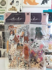 Lot of 20+ Dog Sticker Sheets New Nicole Sticko StckyPix Cardstock & Others