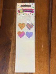 One module with original packaging Vtge sandylion mother Of Pearl Heart sticker