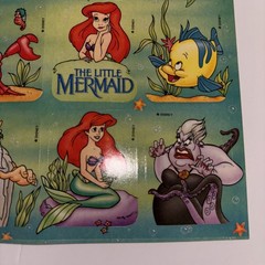 Vintage 1980’s The Little Mermaid stickers sheets Lot Of 3 -27 Total Stickers