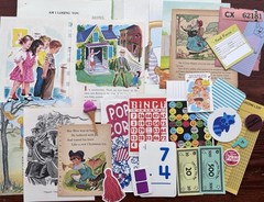 Vintage Junk Journal Kit Children’s Book Pages Scrapbooking Ephemera