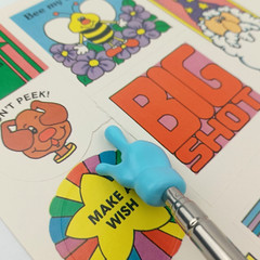 1985 Troll Associates Don’t Peek Stickers Reading Book Club School Unused Sheet
