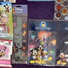 Disney Scrapbook Mickey Minnie Donald Goofy Sticker Lot Paper Cut Outs Parks