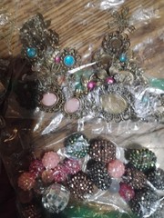 Lot Of 45 + Crafting Embellishments/ Stick Ons And Mini Picture Frames