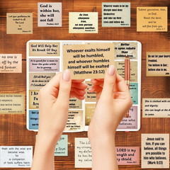 300Pcs Vintage Bible Verse Stickers, Quote Bible Stickers for Journaling