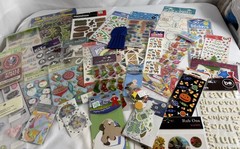 Lot Of 55 New Packages Scrapbook Stickers, Embellishments Big Variety All New