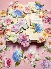 Anna Griffin’s Latest Hydrangea & Rose 30 PCS 3D Stickers +Ephemera Minis BONUS!