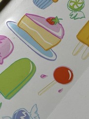 5 Mrs Grossmans Sweet Treats Stickers Dessert Cupcake Popsicle Cake Ice Cream