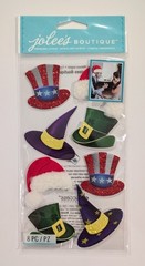 Jolee’s Holiday Hats Humor Photo Booth Scrapbooking Stickers