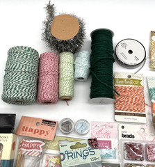 Large Mixed Scrapbooking Craft Supply Lot Fiskars Teresa Collins Pink Paislee