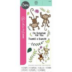 SIZZIX – CLEAR ACRYLIC STAMPS – GOING BANANAS – #666653