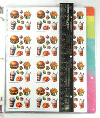 Food & Drink Sticker Binder Full Of Stickers