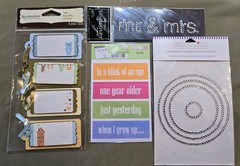 Mixed Lot – Craft Scrapbooking Stickers & Embellishments – Baking & Family Theme