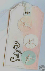 Baby Girl Newborn Family Daughter Granddaughter Fresh Tags Die-cut Handmade Tag