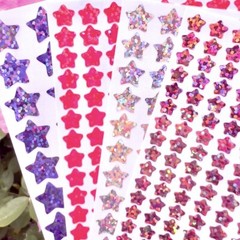 Holographic Sparkle Star Decal Stickers! – Choose a Size & Color!