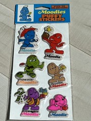 VTG 1983 PUFFY STICKER SHEET NEW MOODIES FEELING EMOTION INSIDE OUT MENTAL HEALT