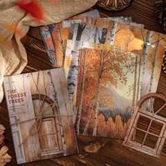 21Pcs Vintage Scrapbook Paper Journal Planner Supplies Decorative Craft Collage