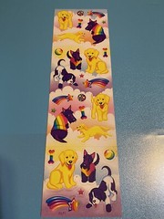 Lisa Frank Sticker Strip S284 Puppies