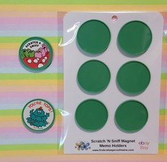 Magnetic Scratch ‘N Sniff Sticker Holders Trend / Everything Smells – Retro 80’s