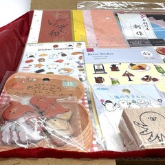 Japanese Food Themed Stationery Gift Box | Kawaii Journal & Scrapbook Kit | 11pc