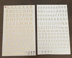 Vintage Mrs. Grossman’s Alphabet Stckers Capitals & Lowercase 8 sheets