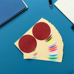 60 Sheets Removable Color-coding Labels Colored Dot Round Markers Stickers