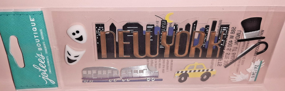 Jolee’s boutique Title Waves » New York City «Dimensional Scrapbooking Stickers