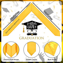 3 Pcs 2026 Graduation Stole and Award Medal Set Valedictorian Sash and Award