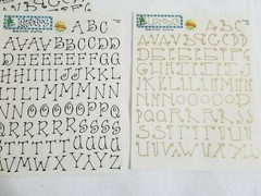 NEW Lot 6 Sets Provo Craft Letters Numbers Black Multi Gold Acid Free -F