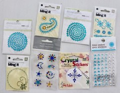 Flat Back Rhinestones/Pearls Scrapbook/Basic Grey Bling It/ Embellishments
