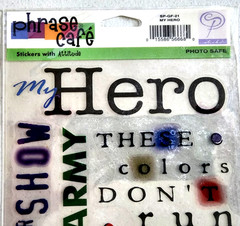 Sticko My Hero Clear Stickers Navy Airforce Marines Army Patriots Military 2007