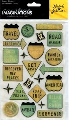 Lot of 11 Travel & Vacation scrapbook stickers – Jolees, Sticko, Recollections