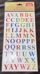 Crafter’s Square Alphabet Stickers