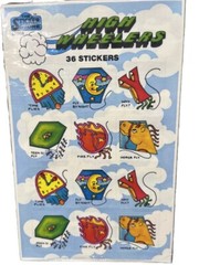 Vintage Sticker Store Stickers Kites High Wheelers Time Flies Horse Fly 3 Sheets