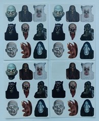 Vintage PAPER MAGIC GROUP Halloween Creature Monster Stickers 35 Total
