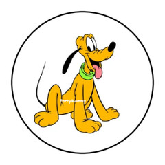 PLUTO ENVELOPE SEALS LABELS STICKERS 1.5″ ROUND FAVORS TAGS DISNEY CUSTOM (30)