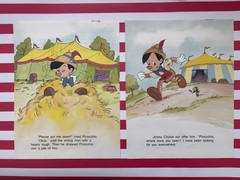 Pinocchio Circus junk journal & ephemera lot With Trinkets
