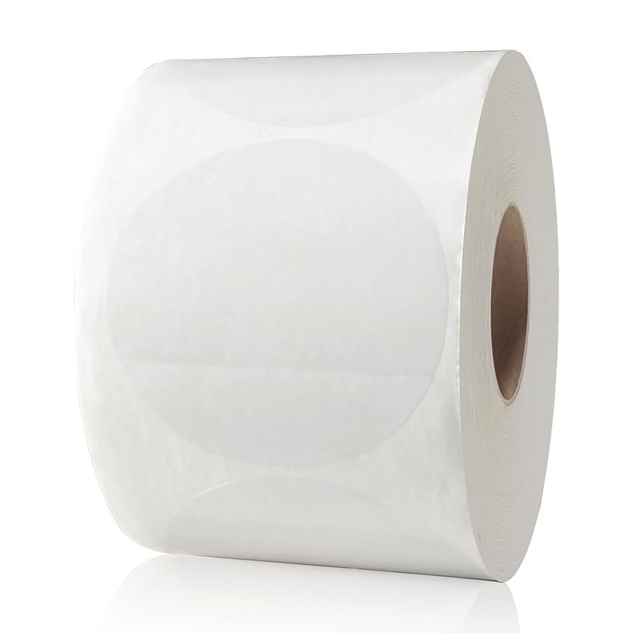 Clear Seal Sticker Labels 2 Inch Round Circle Wafer 500/Roll Security