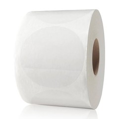 Clear Seal Sticker Labels 2 Inch Round Circle Wafer 500/Roll Security