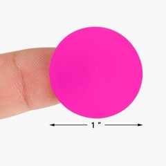 3000 Pcs 1″ round Color Coding Circle Dot Labels on 6 Rolls, 500 Count Each, Inc