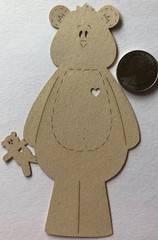 BEAR Laser Die-Cuts(1pc)Deluxe Cuts•Teddybear•Stuffed Animal•Toys•Children•Kid🐻