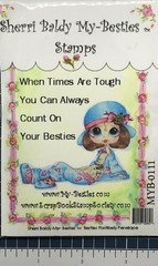 NEW My-Besties Rubber Stamp POSITIVELY PENELOPE SET free USA ship Clear cling