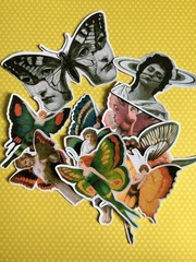 Fairies Pixies Fae Sticker Kit Scrapbooking Junk Journal Kit Planner Collage
