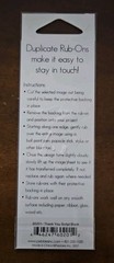 Pebbles Inc. Duplicate Rub-Ons ~ Black ~ thank you ~ Scrapbooking Crafts