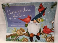 2025 Wall Calendar & Desk Planner Set*Cute Gnomes*Susan Winget Art*Boys Town*New