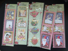 Mary Engelbreit Lot 6 Dimensional Stickers Christmas Winter Teapot