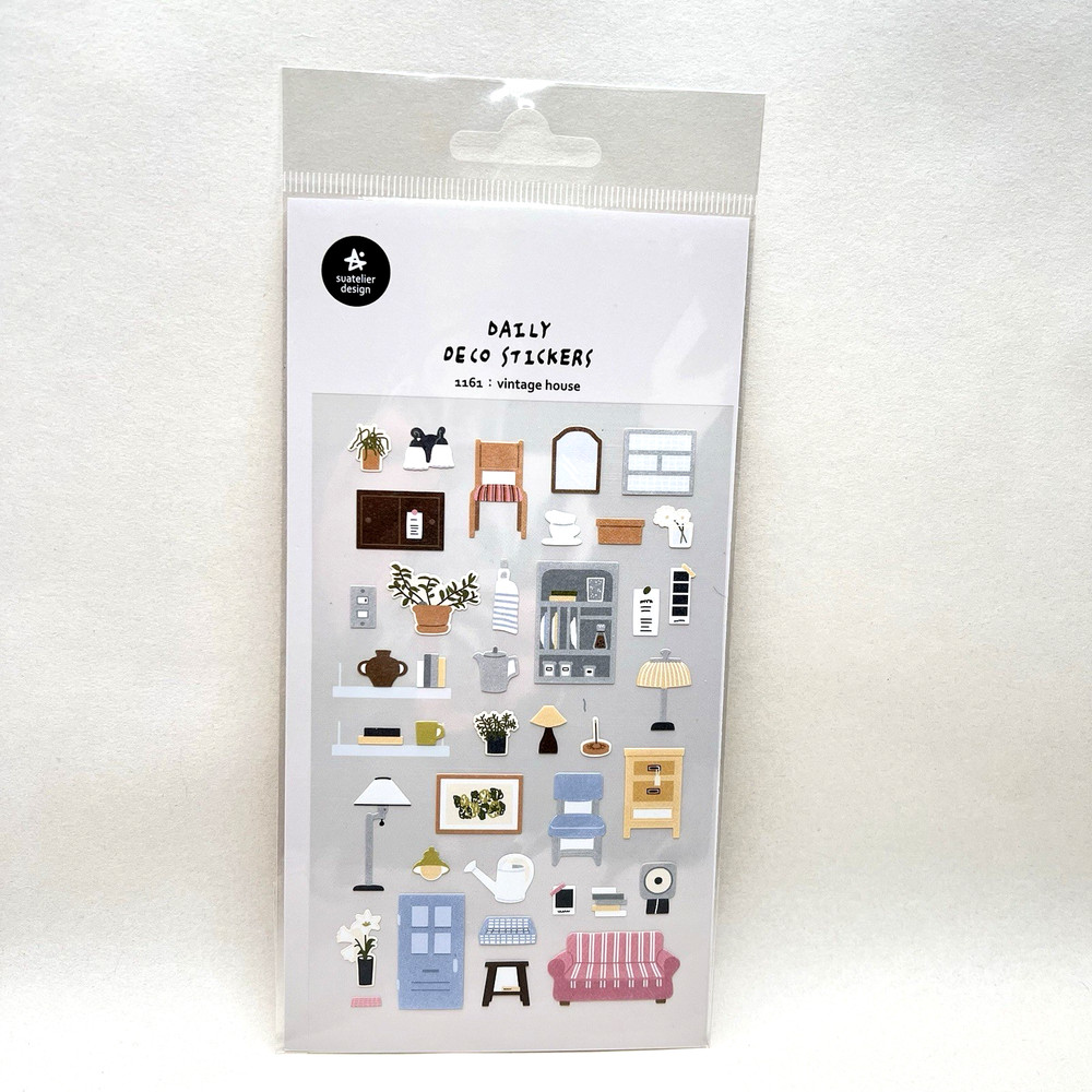 Suatelier Vintage House Stickers Junk Journal Journaling Scrapbooking
